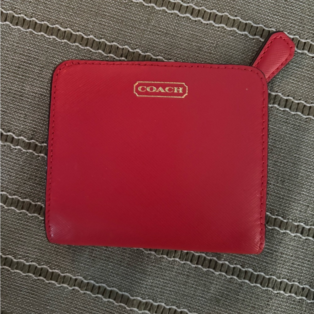 Coach Vibrant Red Card Holder